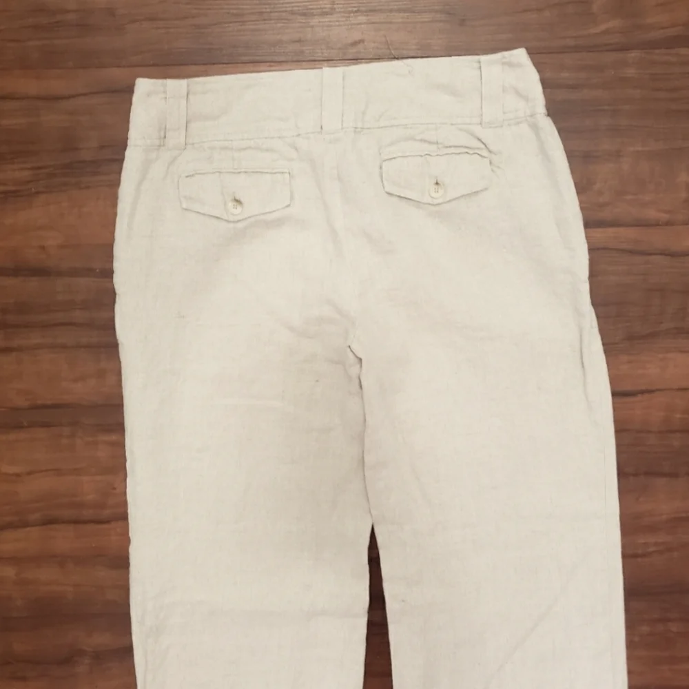 Michael Kors Linen mid rise Wide Leg Pants size 10 - Picture 8 of 11